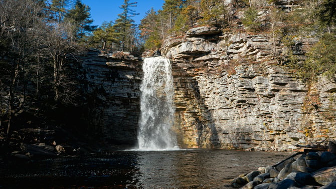 Waterfalls and Swimming at Minnewaska